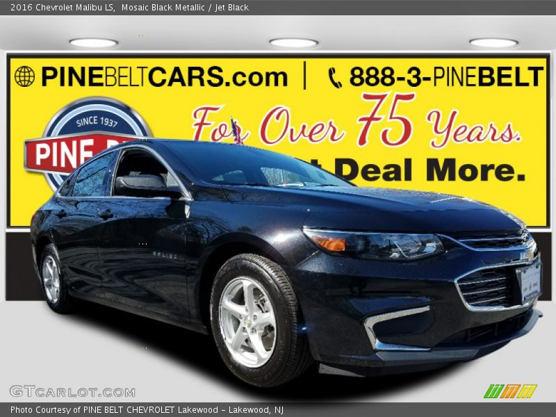Mosaic Black Metallic / Jet Black 2016 Chevrolet Malibu LS