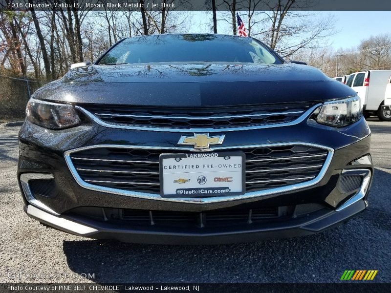 Mosaic Black Metallic / Jet Black 2016 Chevrolet Malibu LS