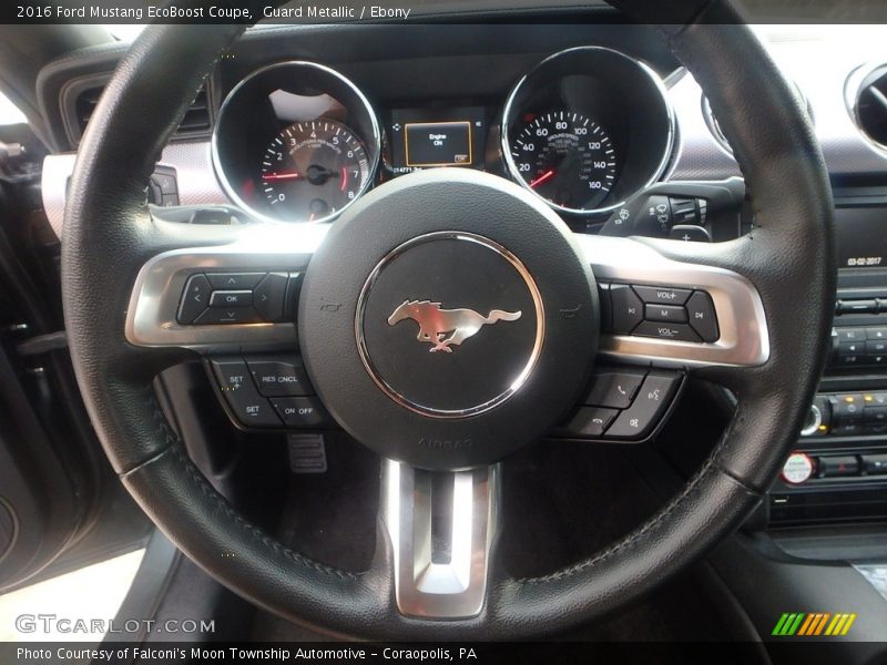 Guard Metallic / Ebony 2016 Ford Mustang EcoBoost Coupe