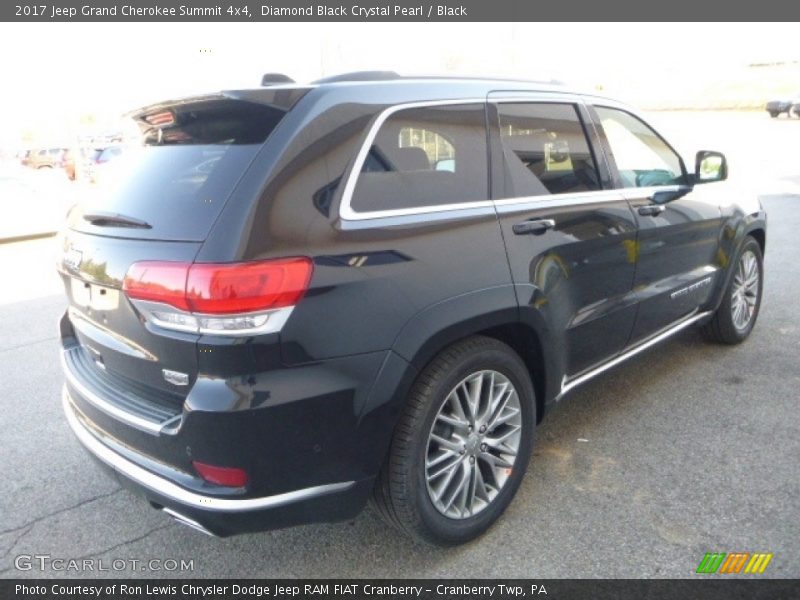 Diamond Black Crystal Pearl / Black 2017 Jeep Grand Cherokee Summit 4x4