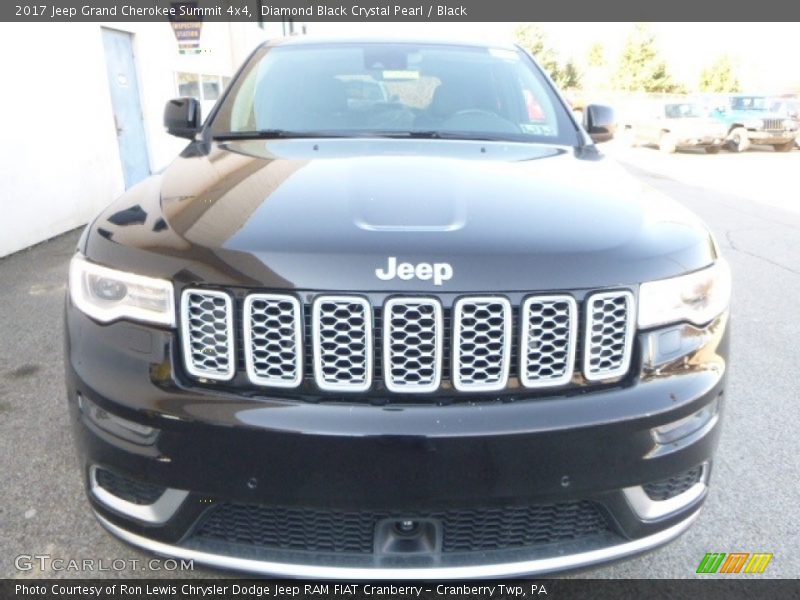 Diamond Black Crystal Pearl / Black 2017 Jeep Grand Cherokee Summit 4x4