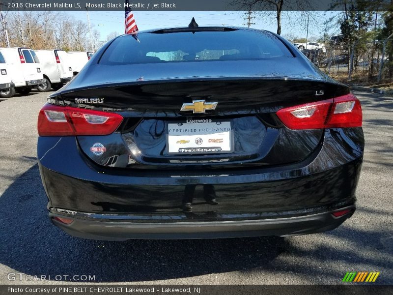 Mosaic Black Metallic / Jet Black 2016 Chevrolet Malibu LS