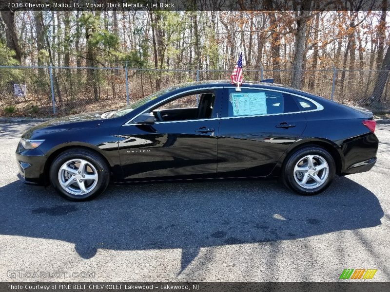 Mosaic Black Metallic / Jet Black 2016 Chevrolet Malibu LS