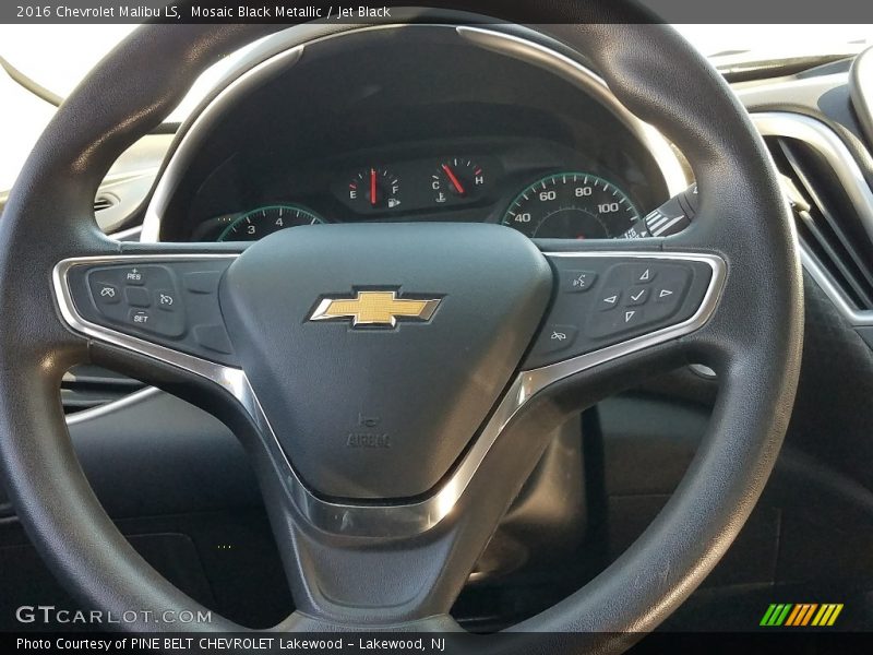 Mosaic Black Metallic / Jet Black 2016 Chevrolet Malibu LS