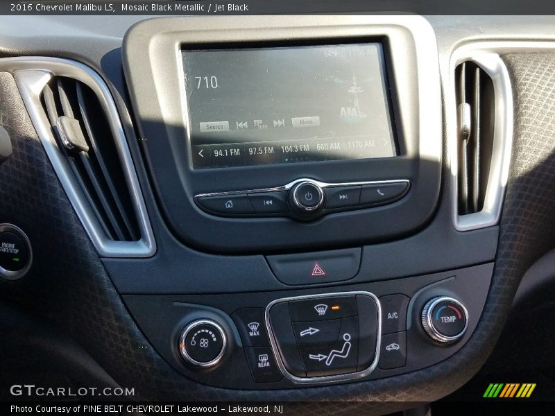 Mosaic Black Metallic / Jet Black 2016 Chevrolet Malibu LS