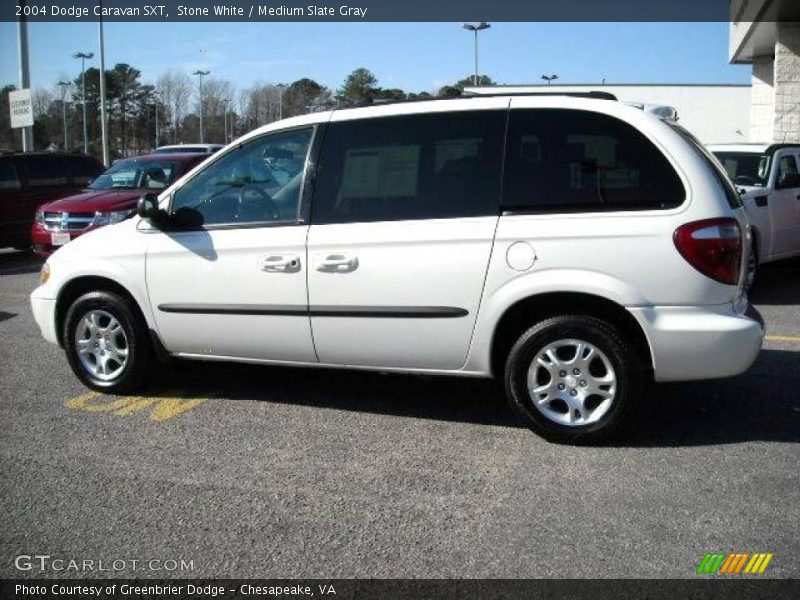 Stone White / Medium Slate Gray 2004 Dodge Caravan SXT