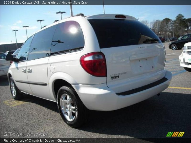 Stone White / Medium Slate Gray 2004 Dodge Caravan SXT
