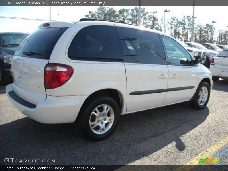 Stone White / Medium Slate Gray 2004 Dodge Caravan SXT