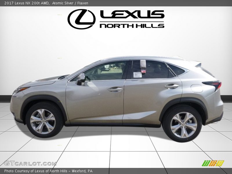 Atomic Silver / Flaxen 2017 Lexus NX 200t AWD