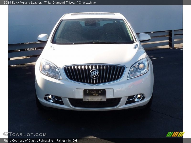 White Diamond Tricoat / Choccachino 2014 Buick Verano Leather