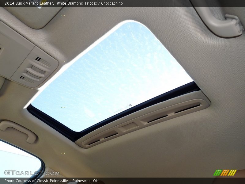 White Diamond Tricoat / Choccachino 2014 Buick Verano Leather