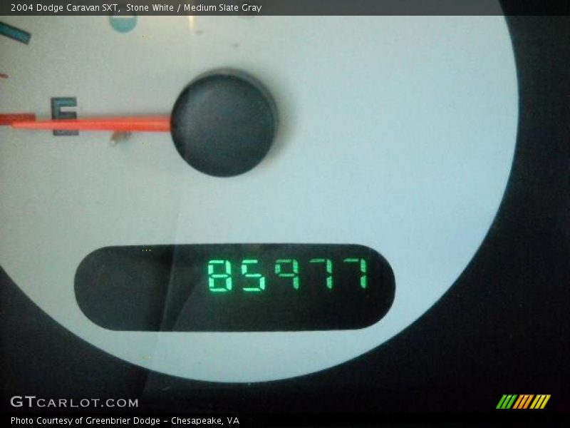 Stone White / Medium Slate Gray 2004 Dodge Caravan SXT