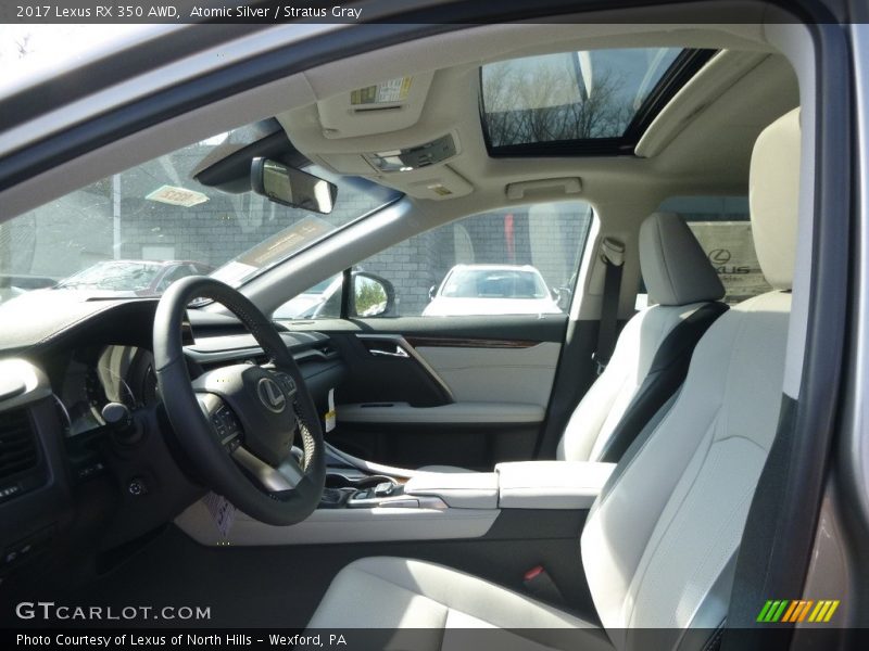 Atomic Silver / Stratus Gray 2017 Lexus RX 350 AWD