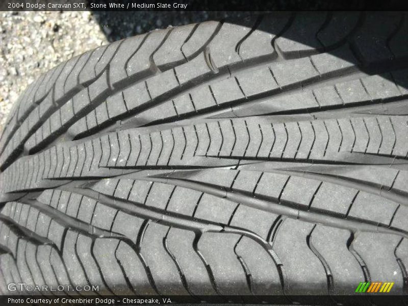 Stone White / Medium Slate Gray 2004 Dodge Caravan SXT