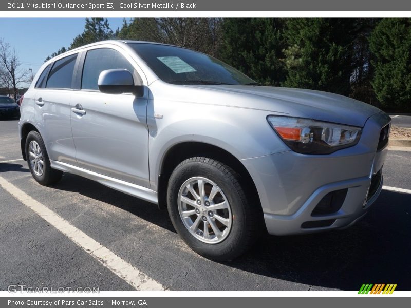 Cool Silver Metallic / Black 2011 Mitsubishi Outlander Sport ES