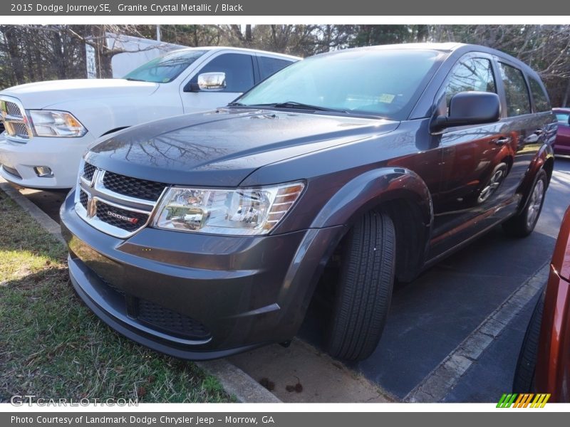 Granite Crystal Metallic / Black 2015 Dodge Journey SE