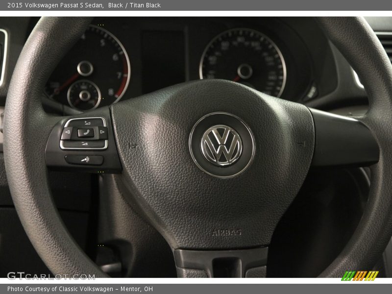 Black / Titan Black 2015 Volkswagen Passat S Sedan
