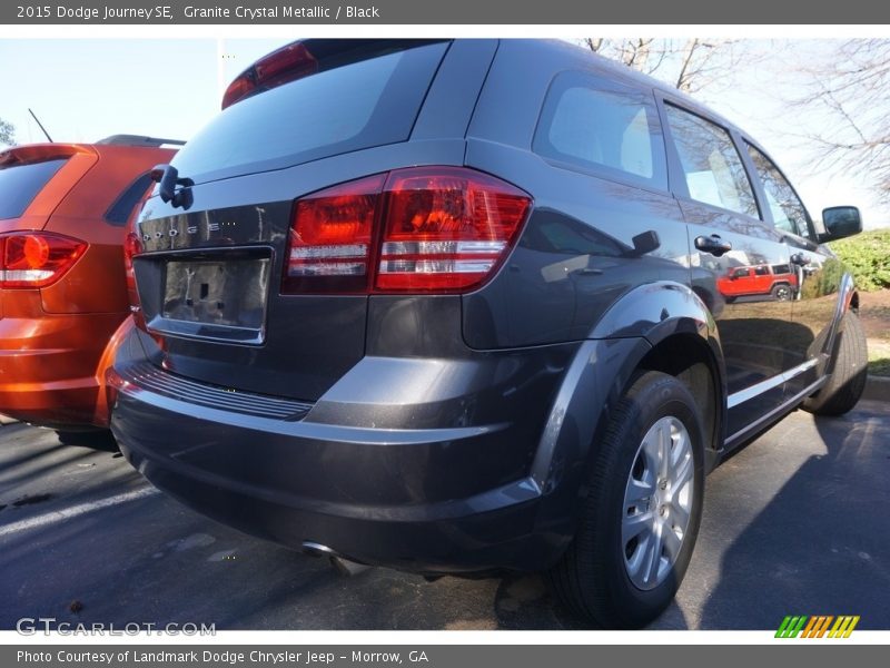 Granite Crystal Metallic / Black 2015 Dodge Journey SE