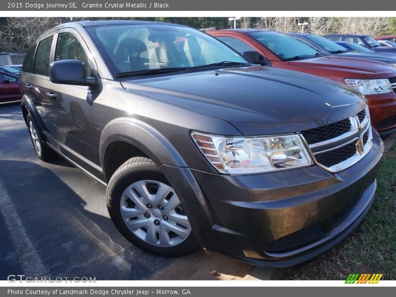 Granite Crystal Metallic / Black 2015 Dodge Journey SE