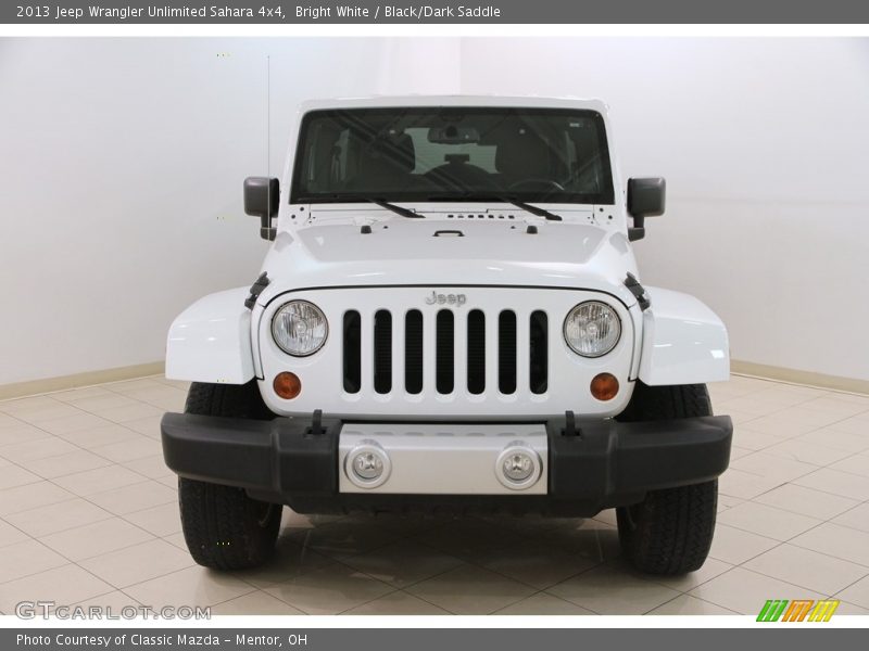 Bright White / Black/Dark Saddle 2013 Jeep Wrangler Unlimited Sahara 4x4