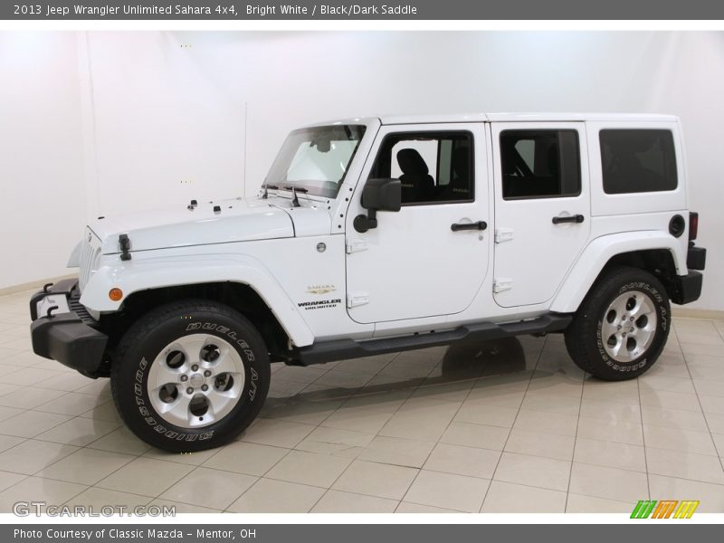 Bright White / Black/Dark Saddle 2013 Jeep Wrangler Unlimited Sahara 4x4
