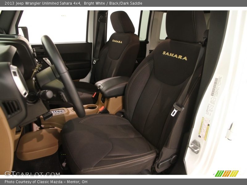Bright White / Black/Dark Saddle 2013 Jeep Wrangler Unlimited Sahara 4x4