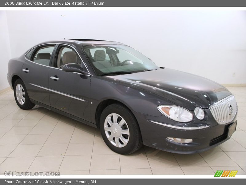 Dark Slate Metallic / Titanium 2008 Buick LaCrosse CX