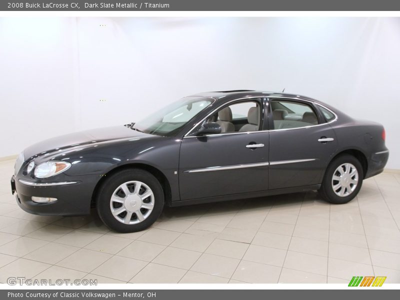 Dark Slate Metallic / Titanium 2008 Buick LaCrosse CX
