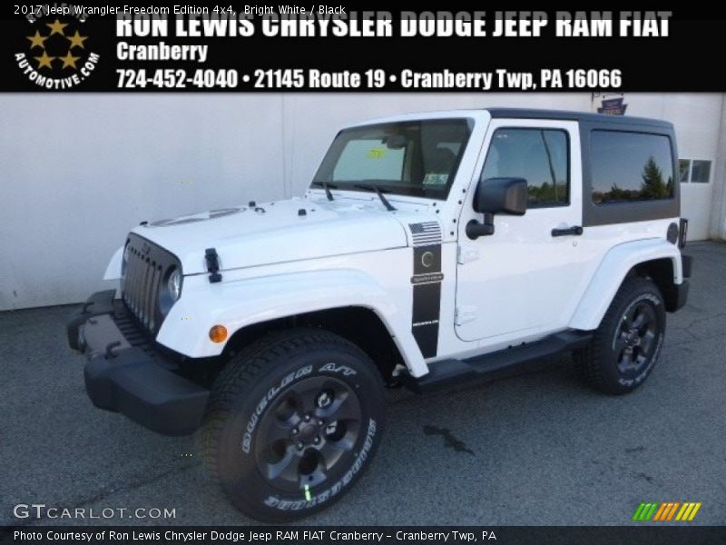 Bright White / Black 2017 Jeep Wrangler Freedom Edition 4x4