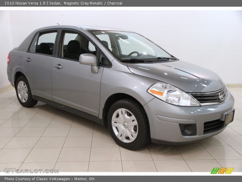 Magnetic Gray Metallic / Charcoal 2010 Nissan Versa 1.8 S Sedan