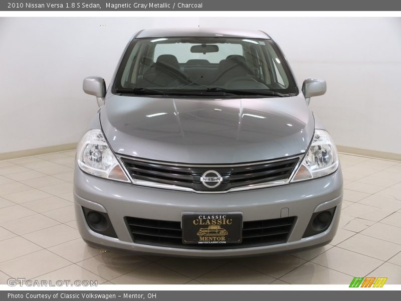 Magnetic Gray Metallic / Charcoal 2010 Nissan Versa 1.8 S Sedan