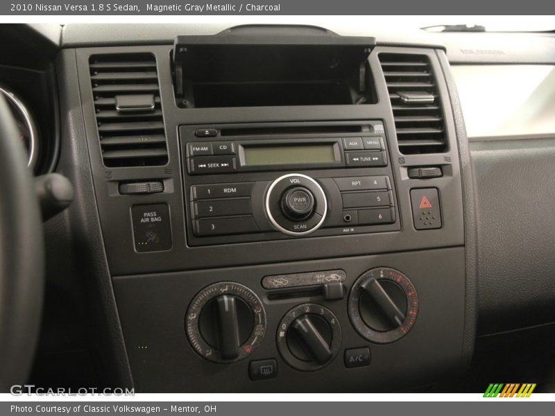 Magnetic Gray Metallic / Charcoal 2010 Nissan Versa 1.8 S Sedan