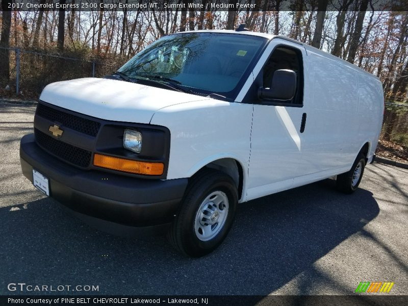 Summit White / Medium Pewter 2017 Chevrolet Express 2500 Cargo Extended WT