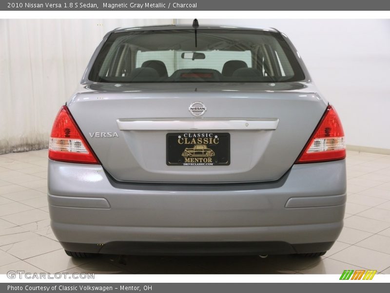 Magnetic Gray Metallic / Charcoal 2010 Nissan Versa 1.8 S Sedan