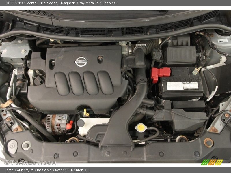 Magnetic Gray Metallic / Charcoal 2010 Nissan Versa 1.8 S Sedan