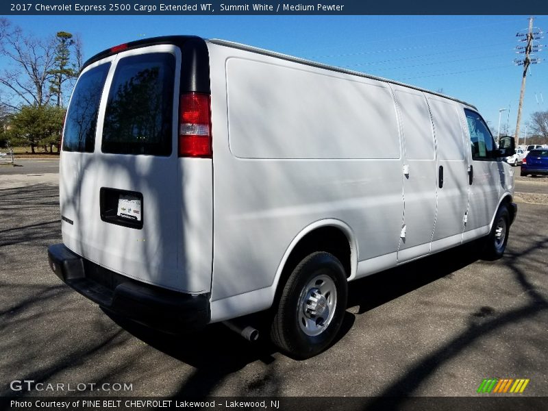 Summit White / Medium Pewter 2017 Chevrolet Express 2500 Cargo Extended WT