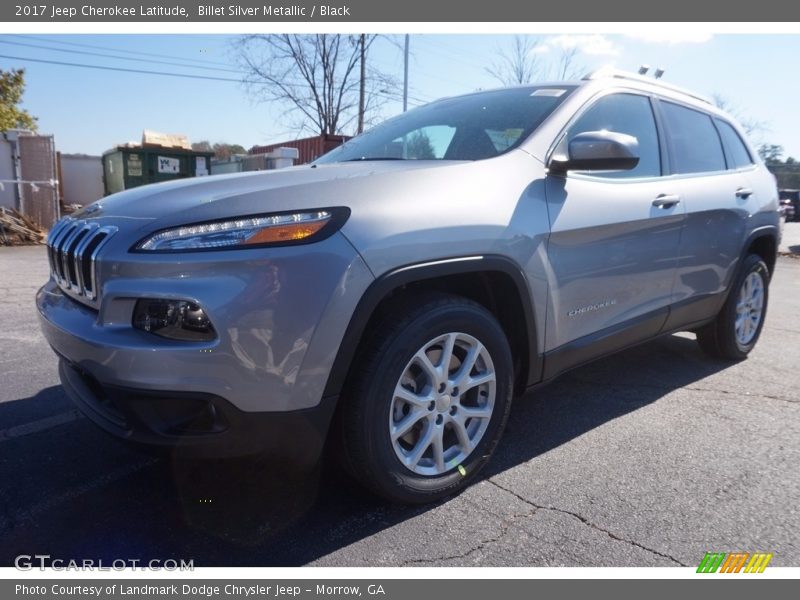 Billet Silver Metallic / Black 2017 Jeep Cherokee Latitude
