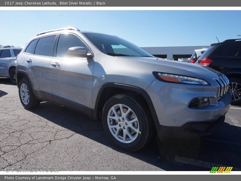 Billet Silver Metallic / Black 2017 Jeep Cherokee Latitude