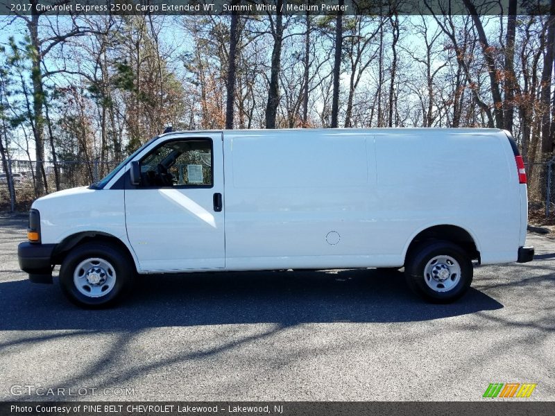 Summit White / Medium Pewter 2017 Chevrolet Express 2500 Cargo Extended WT