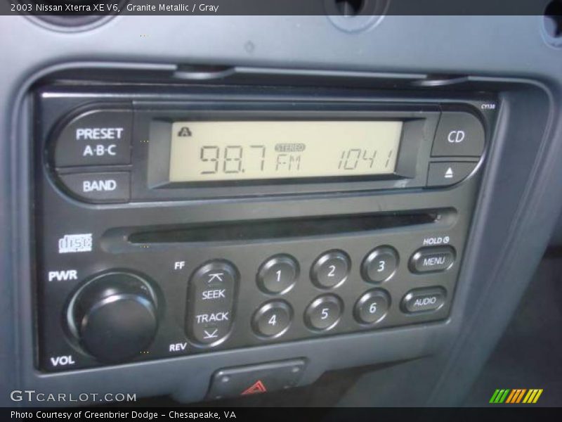 Granite Metallic / Gray 2003 Nissan Xterra XE V6