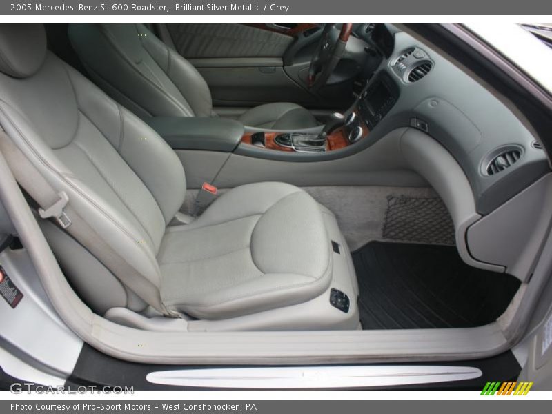 Brilliant Silver Metallic / Grey 2005 Mercedes-Benz SL 600 Roadster