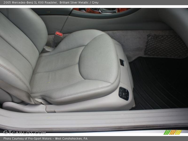 Brilliant Silver Metallic / Grey 2005 Mercedes-Benz SL 600 Roadster