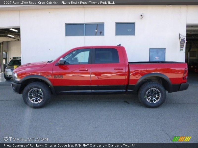 Flame Red / Rebel Theme Red/Black 2017 Ram 1500 Rebel Crew Cab 4x4