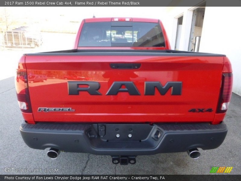 Flame Red / Rebel Theme Red/Black 2017 Ram 1500 Rebel Crew Cab 4x4