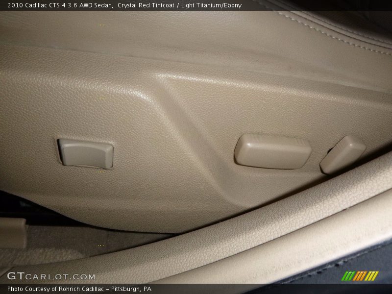 Crystal Red Tintcoat / Light Titanium/Ebony 2010 Cadillac CTS 4 3.6 AWD Sedan