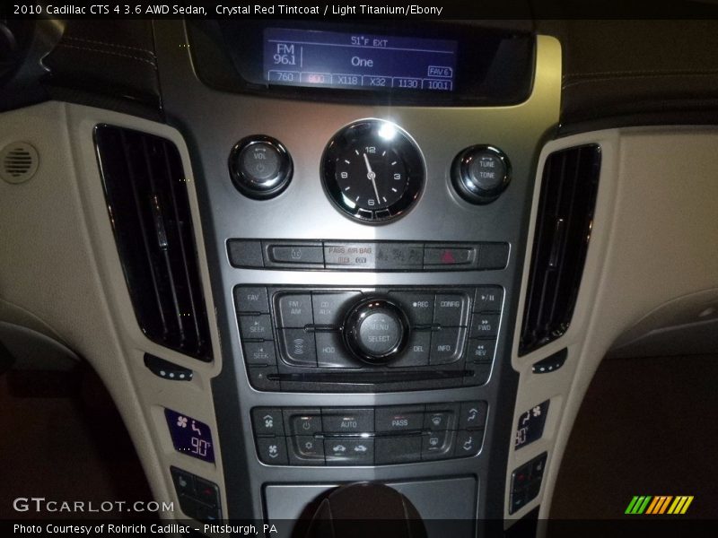 Crystal Red Tintcoat / Light Titanium/Ebony 2010 Cadillac CTS 4 3.6 AWD Sedan