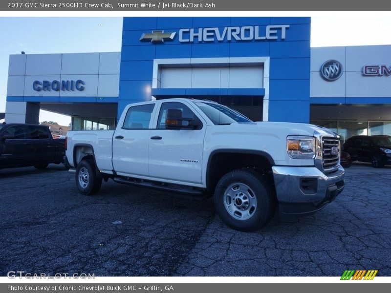 Summit White / Jet Black/Dark Ash 2017 GMC Sierra 2500HD Crew Cab