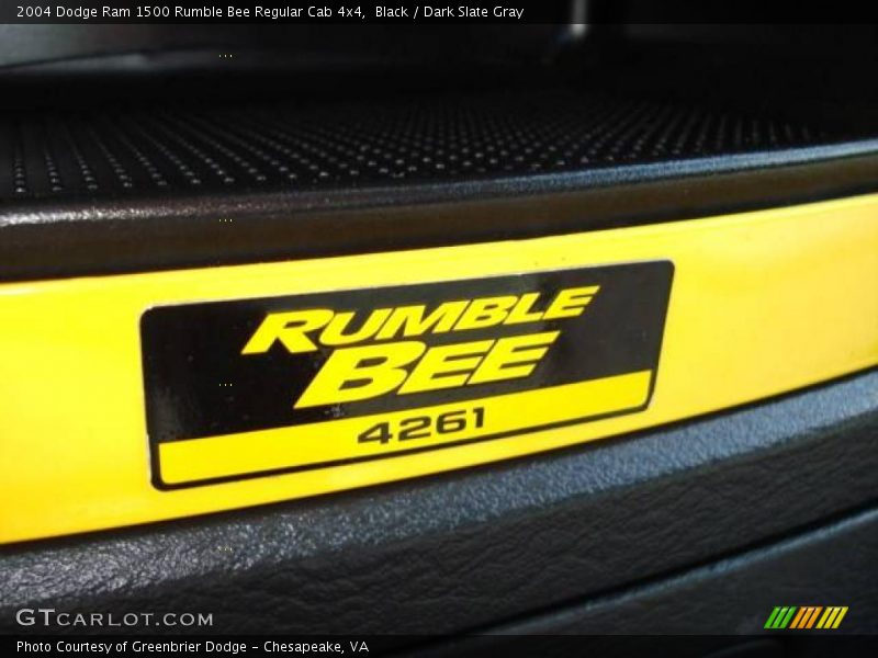 Black / Dark Slate Gray 2004 Dodge Ram 1500 Rumble Bee Regular Cab 4x4