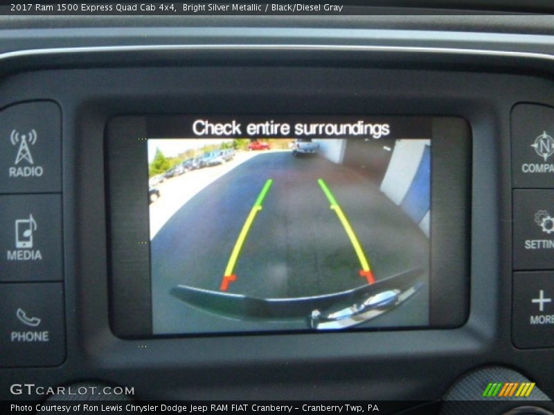Bright Silver Metallic / Black/Diesel Gray 2017 Ram 1500 Express Quad Cab 4x4