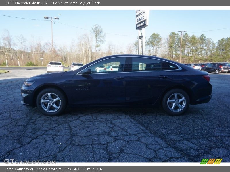 Blue Velvet Metallic / Jet Black 2017 Chevrolet Malibu LS